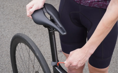 How does the height of a bike seat affect cycling?